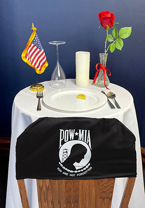 POW-MIA Ceremony Table Kit (with Chair Cover)